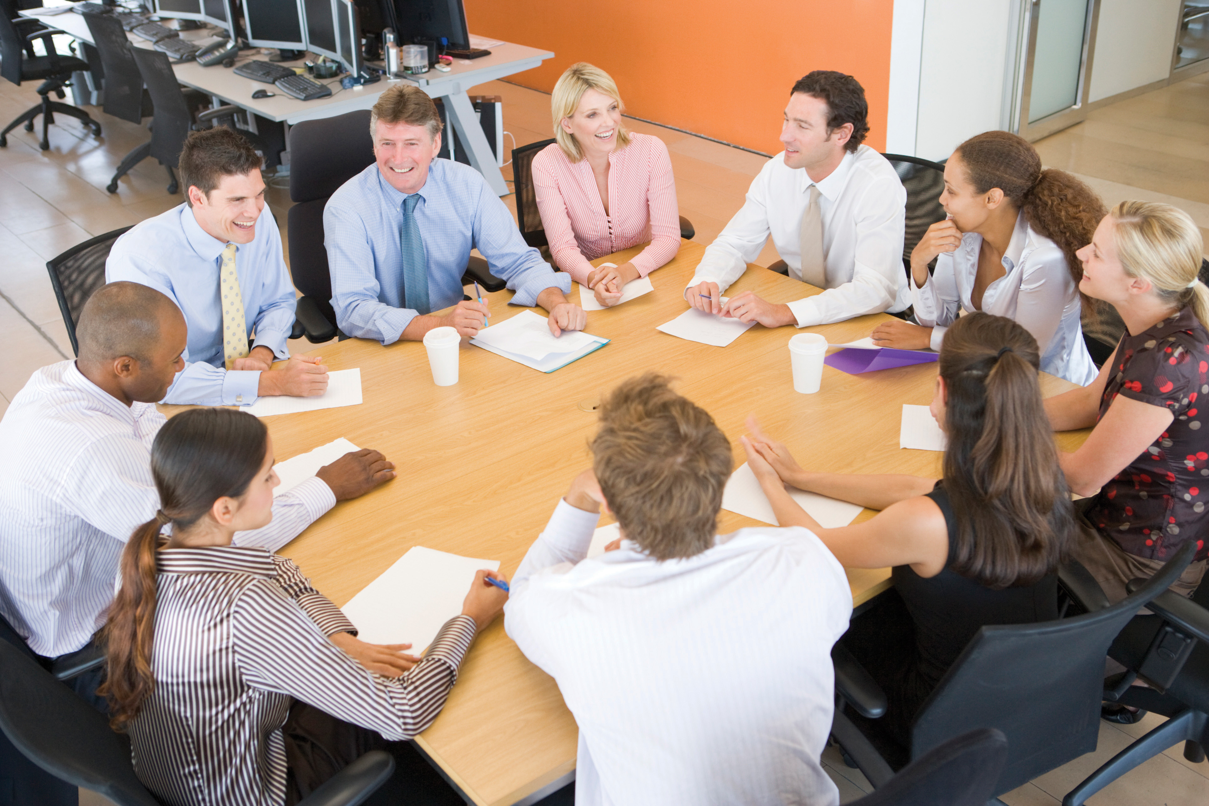 Stock Traders In A Meeting